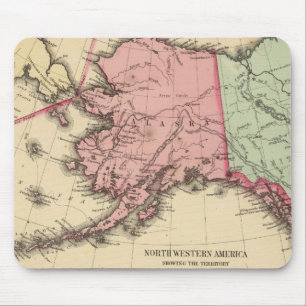 NW America Map by Mitchell Mouse Mat
