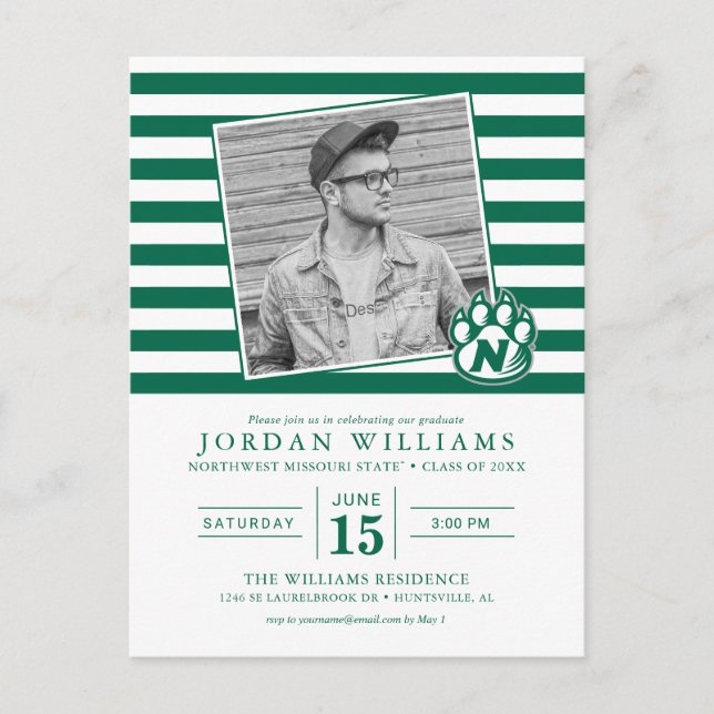 NW Missouri State Graduate Announcement Postcard (Front)