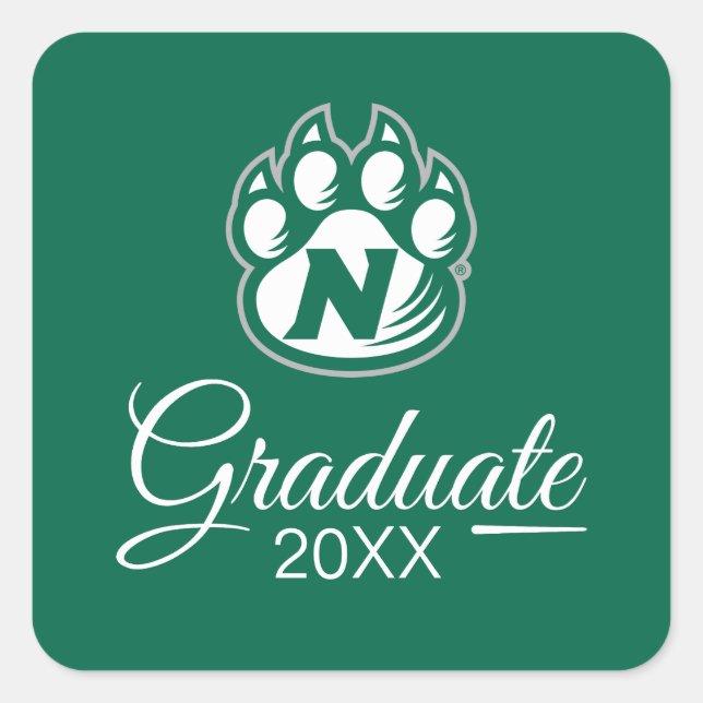 NW Missouri State Graduate Square Sticker (Front)