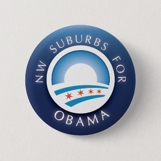 NW Suburbs for Obama Button
