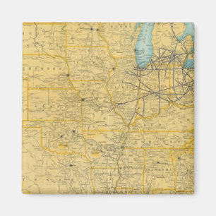 NY Central Lines Magnet