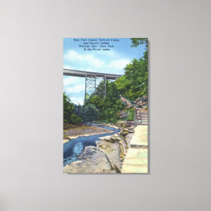 NY Central RR Bridge, Jacob's Ladder Canvas Print