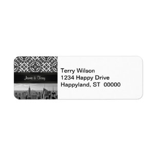 NY City Skyline 431 Customisable Return Address