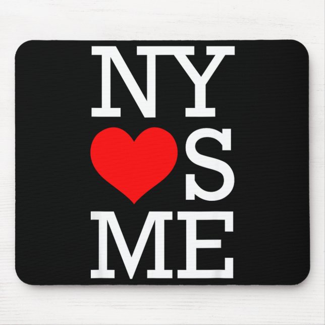 Ny Loves Me Funny I Heart New York  Mouse Mat (Front)