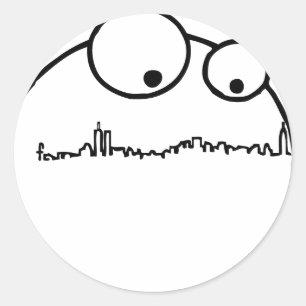 NY Monster Classic Round Sticker