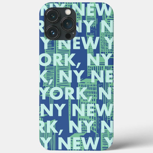 NY NEW YORK Graphic Pattern Case-Mate iPhone Case (Back)
