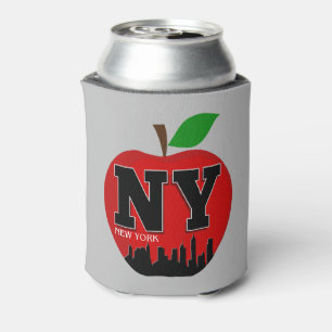 NY NEW YORK THE BIG APPLE CAN COOLER
