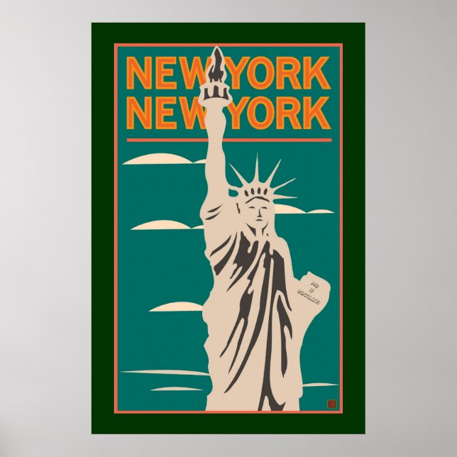 NY, NY Liberty-Poster Poster (Front)