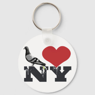 NY Pigeon Key Ring