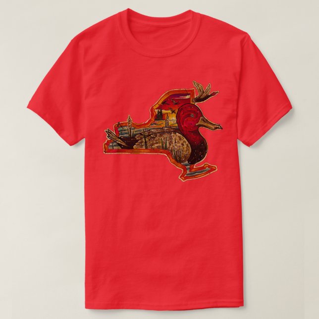 NY Redhead Duck T-Shirt (Design Front)