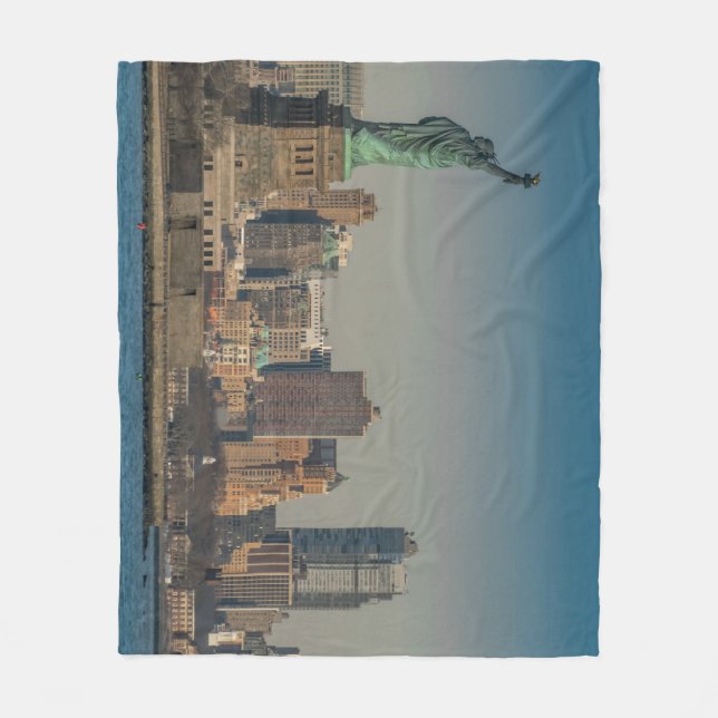 NY Skyline Fleece Blanket (Front)
