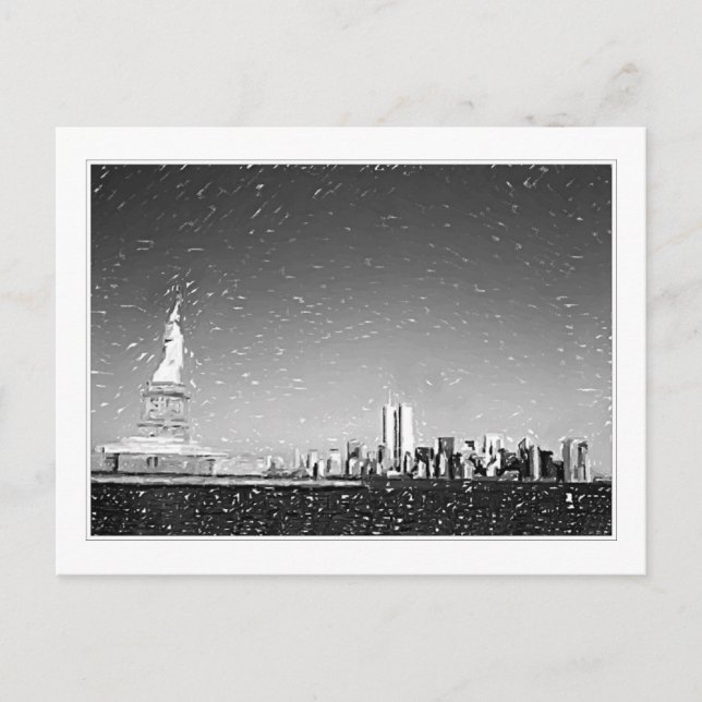 NY Skyline Postcard (Front)