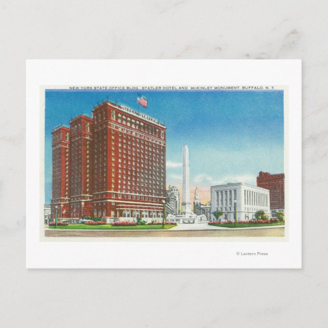 NY State Office, Statler Hotel Postcard (Front)