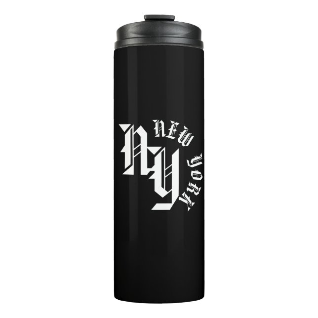 NY State Tumbler - Custom New York Travel Mug (Front)