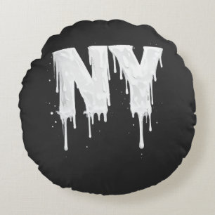 NY Street Vibes Round Cushion