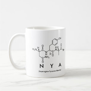 Nya peptide name mug