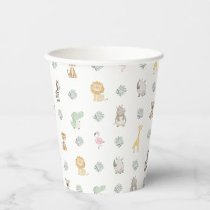 Nyala Safari Animals Birthday Paper Cups