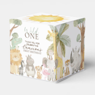 Nyala Safari Animals First Birthday Favour Box