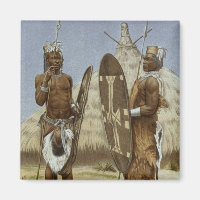 Nyam-nyam warriors from The History of Mankind
