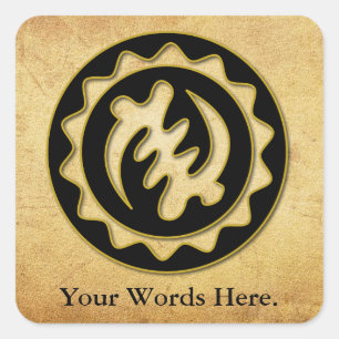 Nyame Ye Ohene God is King symbol Square Sticker