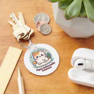 Nyan-believable Cuteness – Cute Kawaii Cat Key Ring