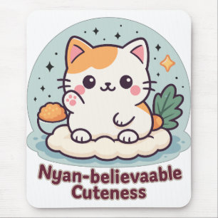 Nyan-believable Cuteness – Cute Kawaii Cat Mouse Mat