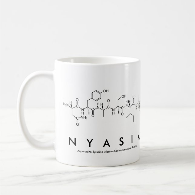 Nyasia peptide name mug (Left)