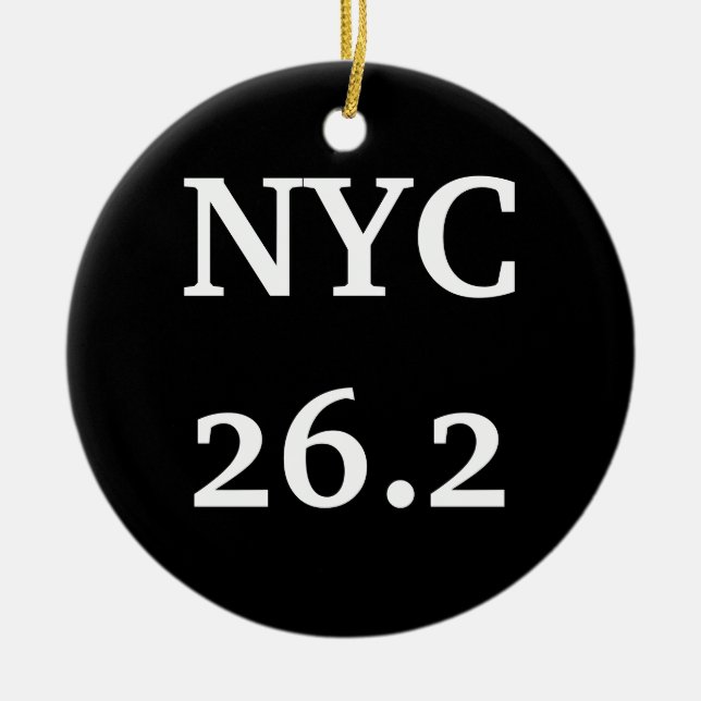 NYC26.2 ornament (Front)