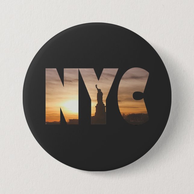 NYC 7.5 CM ROUND BADGE (Front)