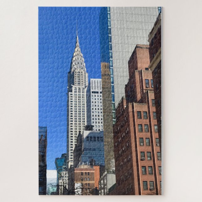 NYC Art Deco Skyscraper Chrysler Building Jigsaw Puzzle (Vertical)