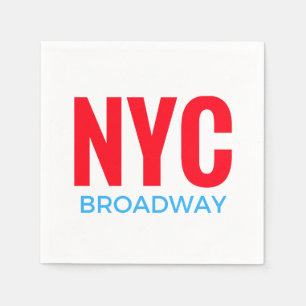 NYC Broadway Napkin