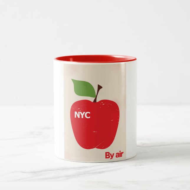 NYC By Air Two-Tone Coffee Mug (Center)
