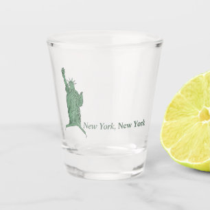 NYC can cooler Shot Glass