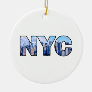 NYC CERAMIC TREE DECORATION