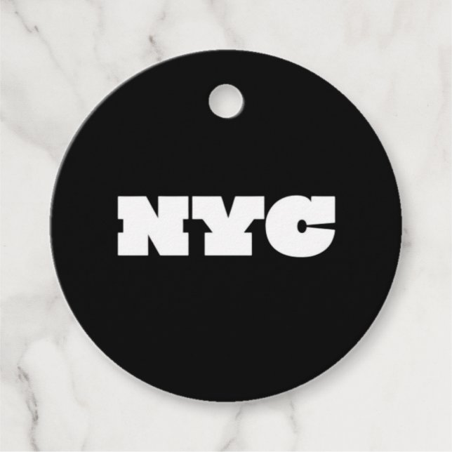NYC Classic Favour Tags (Front)