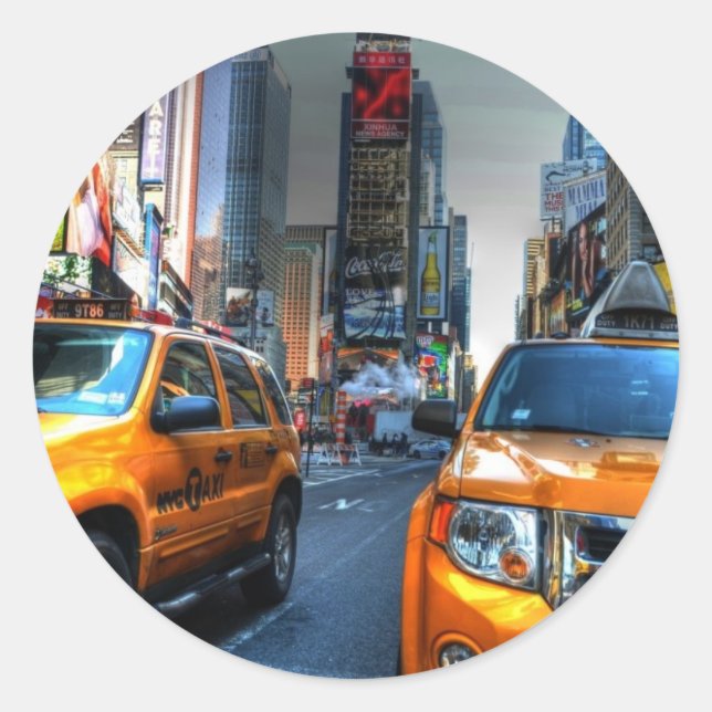 NYC CLASSIC ROUND STICKER (Front)