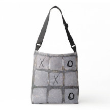 NYC Cobblestone Tote with Tic Tac Toe Board