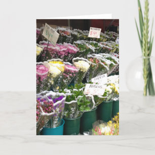 NYC Corner Bodega Flowers Valentine's Day Photo Holiday Card