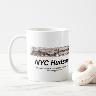 NYC Dreyfuss Hudson Steam Locomotive. Profile Coffee Mug