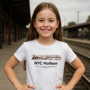 NYC Dreyfuss Hudson Steam Locomotive. Profile T-Shirt