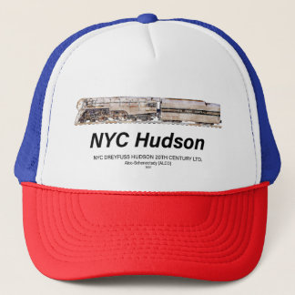 NYC Dreyfuss Hudson Steam Locomotive. Profile Trucker Hat