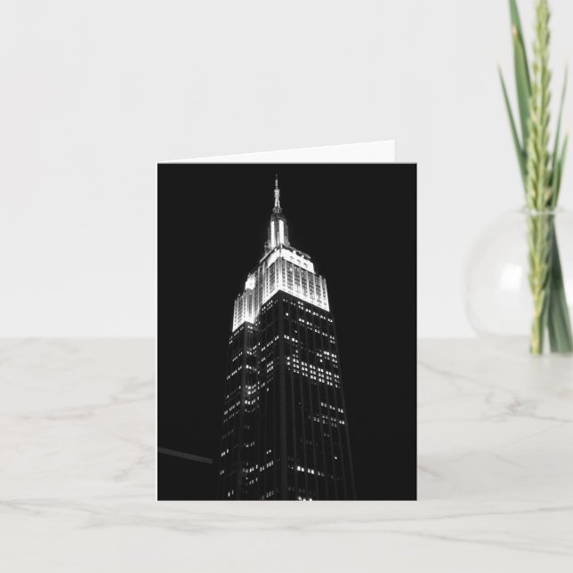 NYC Empire State Building Folded Greeting Card (Front)