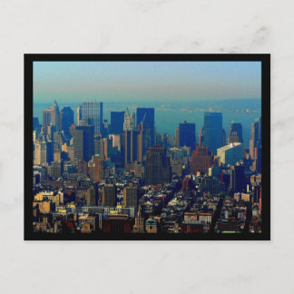 NYC Financial District 70s Style Postcard