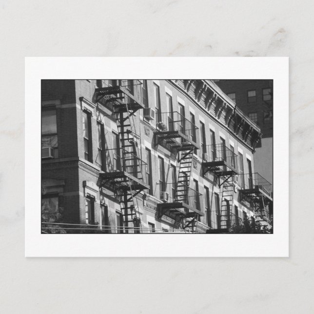 NYC Fire Escapes Postcard (Front)