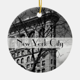 NYC Flat Iron Building Ceramic Tree Decoration