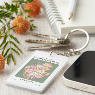 NYC Flower Market Upper East Elegant Keychain