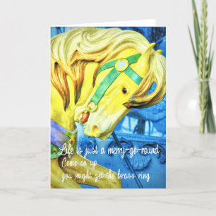 NYC GOLDEN STEED Greeting Card