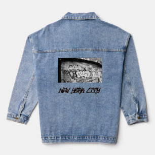 'NYC Graffiti' Denim Jacket