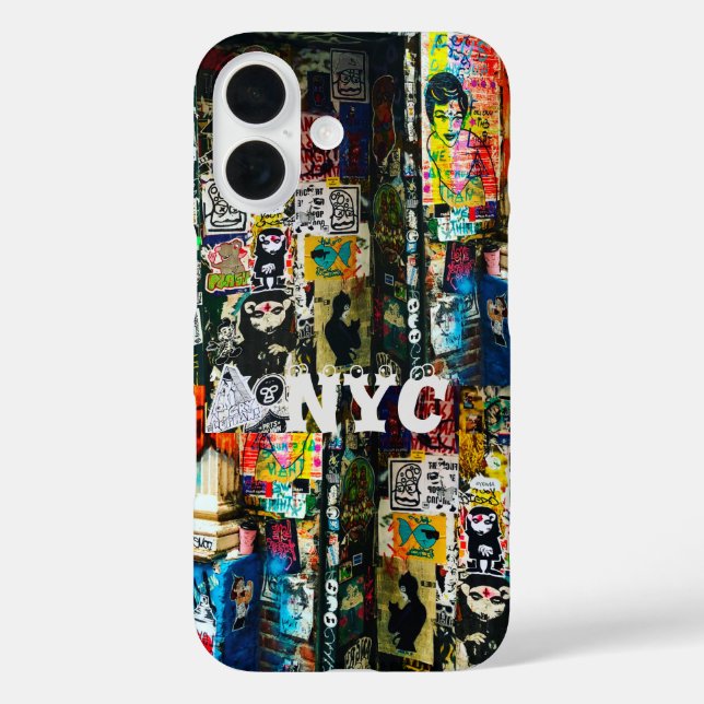 NYC Graffiti Graphic design iPhone Case (Back)