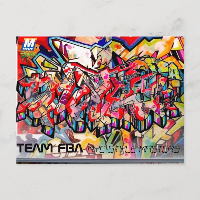 NYC GRAFFITI POST CARD (Front)